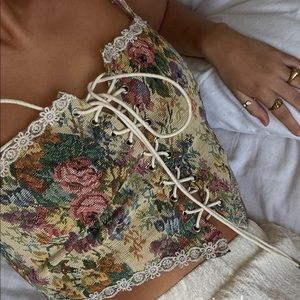 Secret Garden Corset Tank Top